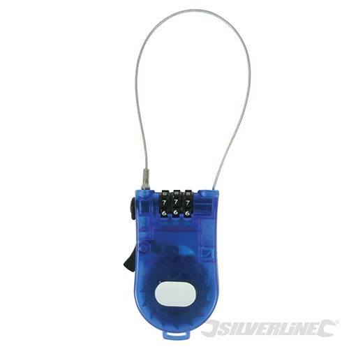 Lightweight, plastic body with resettable, 3-digit combination. Weight: 65g - 768337 - Image 2