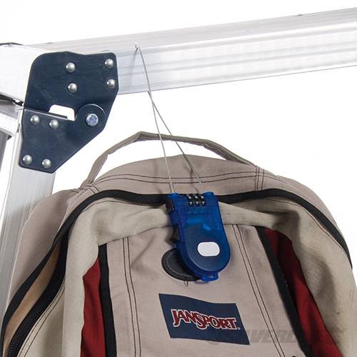 Lightweight, plastic body with resettable, 3-digit combination. Weight: 65g - 768337 - Image 3