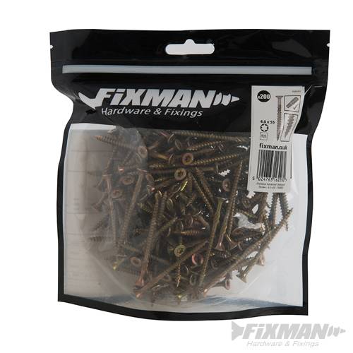 Fixman Goldstar Advanced Screws 4.0 x 55mm 200pk 785853 - Image 5
