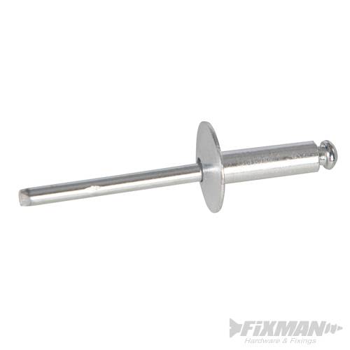 Open End Flange Head Blind Rivet 150pk - 789283