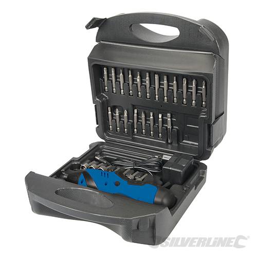 Silverline DIY 3.6V Li-Ion Mini Screwdriver Set 1.3Ah UK 791721 - Image 3