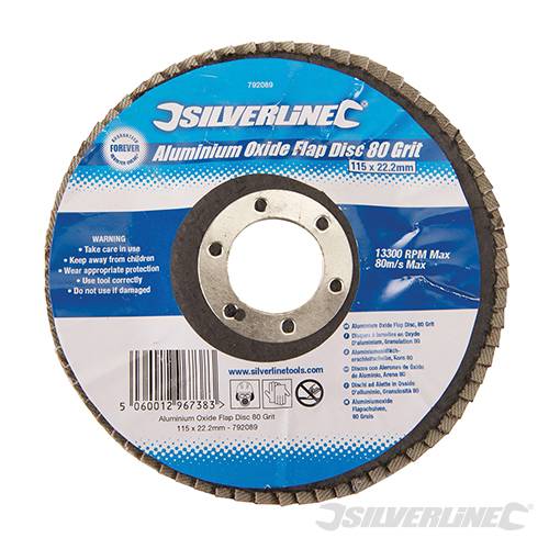 Aluminium Oxide Flap Disc 115mm 80 Grit 792089 - Image 2