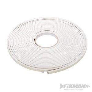 Self-Adhesive EVA Foam Gap Seal 3 - 8mm / 10.5m White 792439