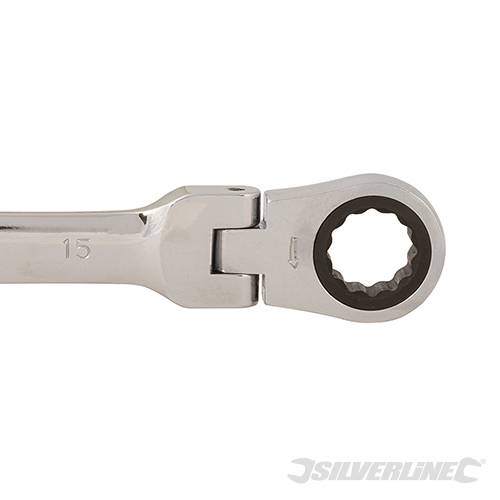 Flexible Head Ratchet Spanner 15mm 793805 - Image 5