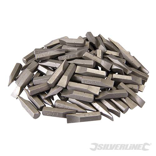 Slotted Cr-V Screwdriver Bits 100pk Slotted 7mm 794318