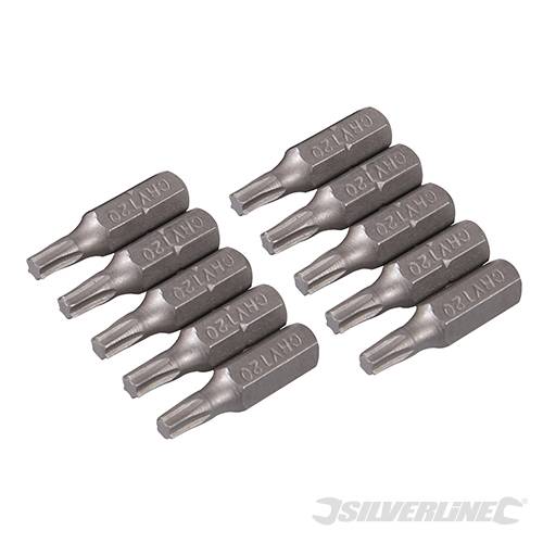 T20 Cr-V Screwdriver Bits 10pk T20 797963