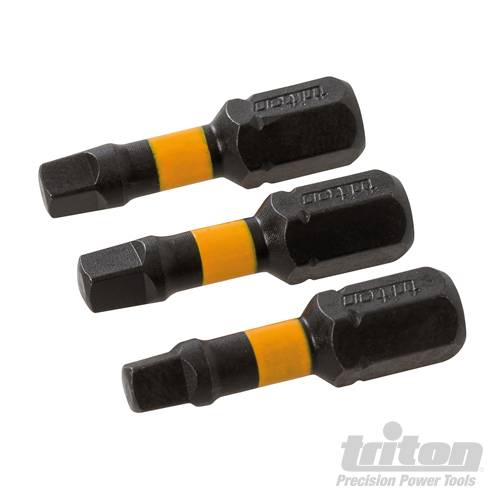 Square Screwdriver Impact Bit 3pk R3 25mm 801335