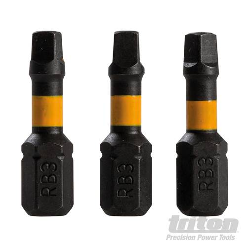 Square Screwdriver Impact Bit 3pk R3 25mm 801335 - Image 2