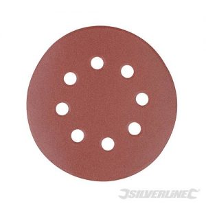 Hook & Loop Discs Punched 125mm 10pk 125mm 40 Grit 822649