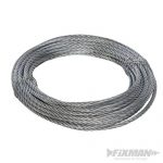 Galvanised Wire Rope 6mm x 10m 858237