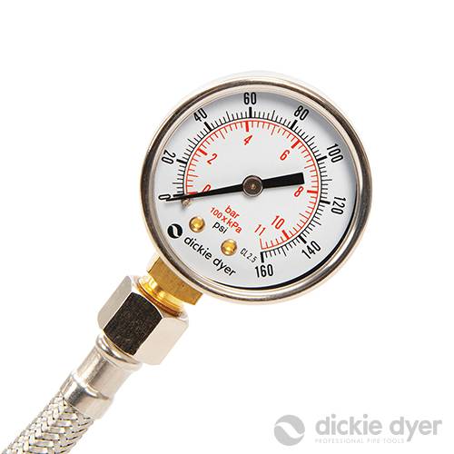 Water Pressure Gauge 3/4" BSP 0-11bar / 160psi 884712 - Image 3