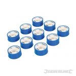 White PTFE Thread Seal Tape 10pk 19mm x 12m 905866