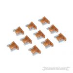 ATT Low Profile Mini Automotive Blade Fuses 10pk 7.5A Brown 909108