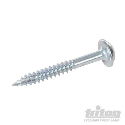 Triton Zinc Pocket-Hole Screws Washer Head Fine P/HF 7 x 1-1/4" 250pk 916912