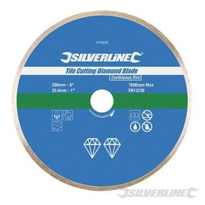 Tile Cutting Diamond Blade 200 x 25.4mm Continuous Rim 918528