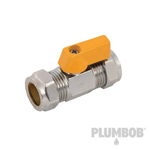 Plumbob Straight Mini Ball Valve 15mm 921869