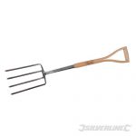 Silverline Stainless Steel Digging Fork 1000mm 936978