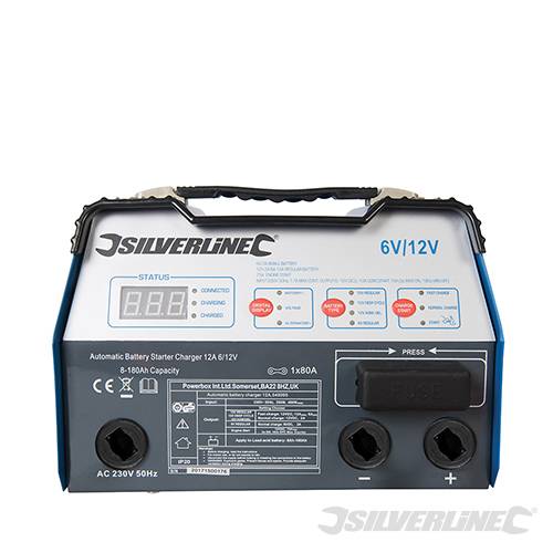 EU Automatic Battery Starter Charger 12A 6/12V 8-180Ah Capacity EU 941653 - Image 2