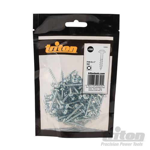 Zinc Pocket-Hole Screws Washer Head Coarse P/HC 8 x 1" 100pk 948950 - Image 2