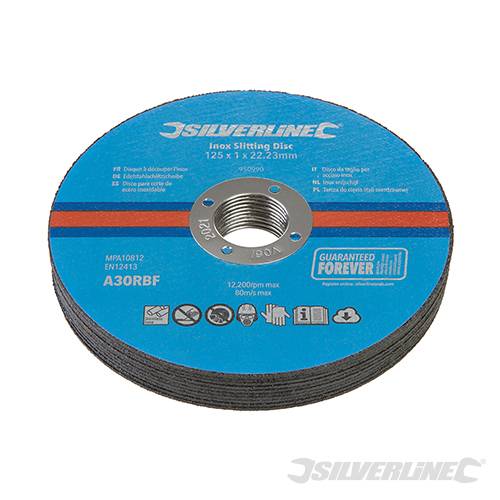 Inox Slitting Discs 10pk 125 x 1 x 22.23mm 950990 - Image 2