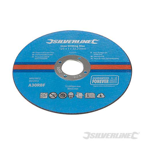 Inox Slitting Discs 10pk 125 x 1 x 22.23mm 950990 - Image 3