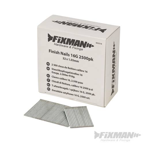 Finish Nails 16G 2500pk 32 x 1.55mm 955318