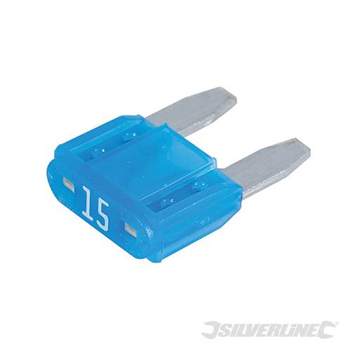 ATM Automotive Mini Blade Fuses 10pk 15A Blue 959340 - Image 3