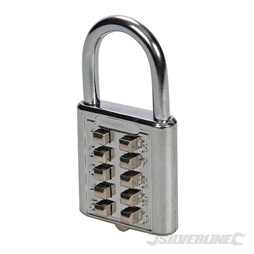 Digital Combination Padlock 10-Digit 38mm 960640