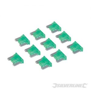 ATT Low Profile Mini Automotive Blade Fuses 10pk 30A Green 969989