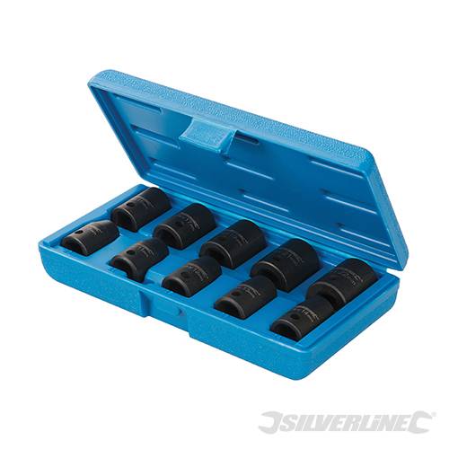 Impact Socket Set 1/2" Drive 6pt Metric 10pce 10 - 22mm 970814