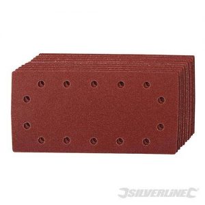 Hook & Loop 1/2 Sheets Punched 10pk 60 Grit 986461