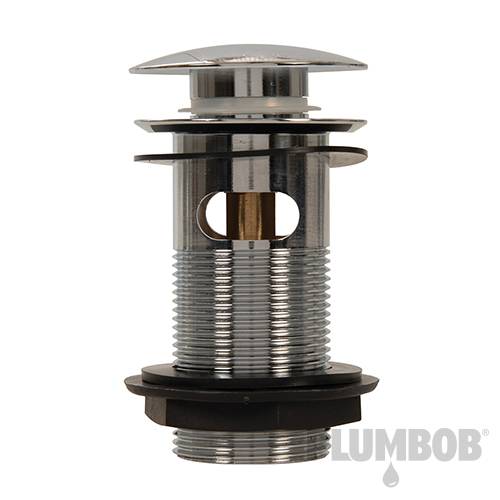 Plumbob Quick-Clac Chrome-Plated Brass Basin Plug Slotted 1-1/4" (32mm) 999374 - Image 2