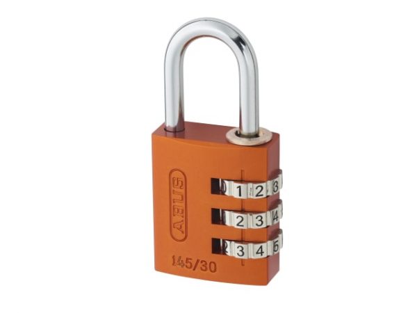 145/30 30mm Aluminium Combination Padlock Orange 46579 ABU14530ORA