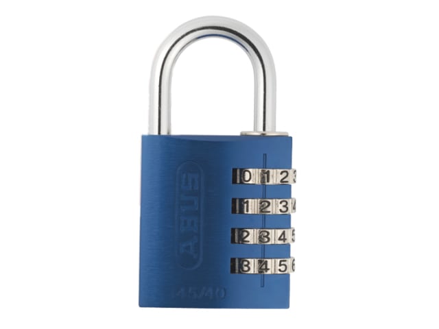 145/40 40mm Aluminium Combination Padlock Blue 49523 ABU14540BLU