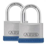 40mm Silver Rock 5 Padlock Twin Pack ABU540TC