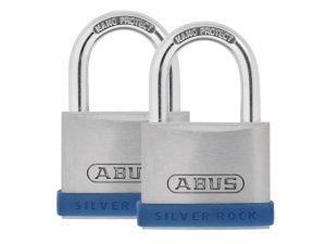 40mm Silver Rock 5 Padlock Twin Pack ABU540TC