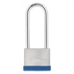 50mm Silver Rock 5 Padlock Long Shackle 80mm ABU550LS80C