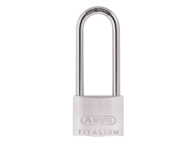 64TI/40mm TITALIUM Padlock 63mm Long Shackle ABU64TI4063