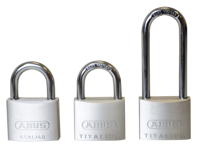 64TI/40mm TITALIUM Padlock Triple Pack (1 Long Shackle) ABU64TI4063T