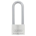 64TI/50mm TITALIUM Padlock 80mm Long Shackle ABU64TI5080