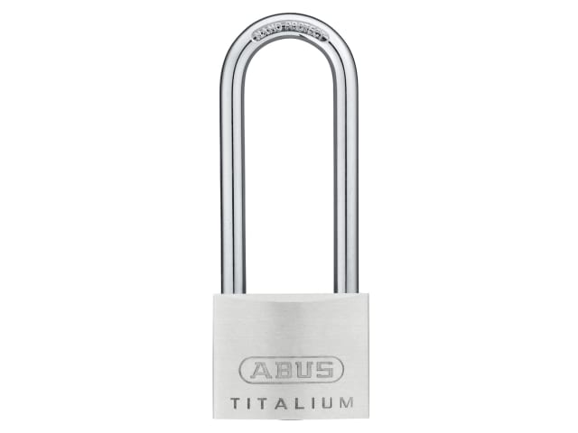 64TI/50mm TITALIUM Padlock 80mm Long Shackle ABU64TI5080