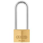 65/50mm Brass Padlock 80mm Long Shackle ABU6550LS