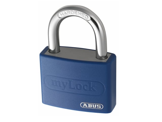 T65AL/40mm My Lock Aluminium Padlock Blue ABU65AL40BLU