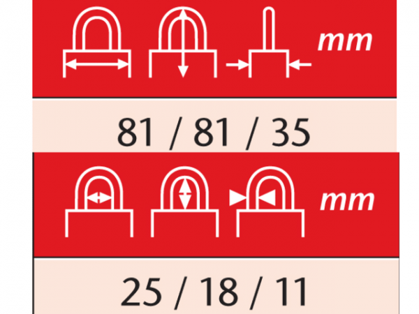 20/80mm Diskus® Plus Padlock Keyed Alike 564323 ABUKA32481 - Image 3