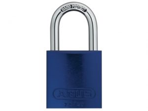72/40mm Aluminium Padlock Blue Keyed Alike TT60121 ABUKA45232