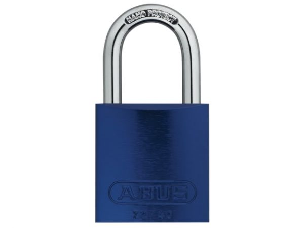 72/40mm Aluminium Padlock Blue Keyed Alike TT60121 ABUKA45232
