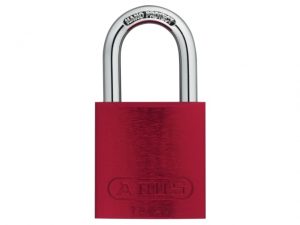 72/40mm Aluminium Padlock Red Keyed Alike TT02162 ABUKA45238