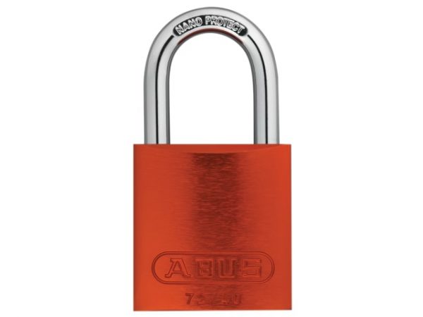 72/40mm Aluminium Padlock Orange Keyed Alike TT02767 ABUKA45244