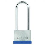 40mm Silver Rock 5 Padlock Long Shackle 63mm Keyed Alike ABUKA80882