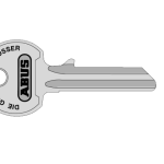 36/55 55mm Right Hand Key Blank ABUKB00835